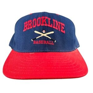 Pro Line USA Baseball Cap Hat Brookline Blue Red Adjustable Snapback LXL